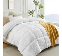 L LOVSOUL Down Alternative California King Comforter Duvet Insert,All Season Duvet Insert with Corner Tabs,White Comforter Cal King 108x98Inches