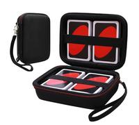 L LTGEM 300+ Card Game Case Compatible with Pokemon/UNO/Piles/Phase 10/Exploding Kittens/Five Crowns/Flip 7/SKYJO/Slingz/Survivor/Go Fish/Dutch Blitz/Monopoly Deal and Playing Card, Black(Case Only)