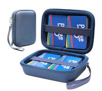 L LTGEM 300+ Card Game Case Compatible with Pokemon/UNO/Piles/Phase 10/Exploding Kittens/Five Crowns/Flip 7/SKYJO/Slingz/Survivor/Go Fish/Dutch Blitz/Monopoly Deal and Playing Card, Blue(Case Only)