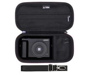 L LTGEM 4K Digital Camera Case Compatible with VJIANGER/YIGLLO/Zostuic/Duluvulu/Gavonde/XNSIAKXA/FlyFrost/SIXTARY/DUOCH 4K Vlogging Camera with Shoulder Strap, Black