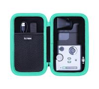 L LTGEM Camera Case Compatible with FUJIFILM Instax Mini Evo Cinema Hybrid Instant Camera 3-in-1, Black/Green Edge
