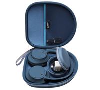 L LTGEM Carrying Headphones Case Compatible with Anker Soundcore Life Q20, Q20i, Life Q30, Q11i, H30i,Space Q45 Noise Canceling Headphones with Removable Accessory Case-Blue