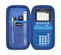 L LTGEM Hard Case Compatible with Texas Instruments TI-84 Plus CE/TI-84 Plus/TI-Nspire CX II CAS/TI-Nspire CX II/TI-83 Plus/TI-85 /TI-86 /TI30xs /TI36X Pro/TI 34 Color Graphing Calculator (Blue)