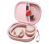 L LTGEM Hard Case for JBL LIVE 650BTNC, 500BT, 660NC or JBL Tune 770NC, 710BT, 760NC, 660NC, 510BT, 520BT Folding Headphone - Portable Travel Bag (Case Only) (Light Pink)