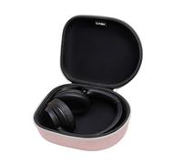 L LTGEM Headphone Case for JBL Tune, JBL live, Soundcore Anker, Sony, Skullcandy, Bose QuietComfort, OneOdio, Beats, Bang Olufsen, 1MORE - Hard Travel Protective Carrying Storage Bag - Pink