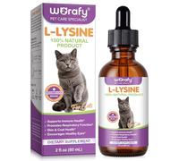 L-Lysine Drops for Cats 60ml - Cat Herbal Supplement for Immune Support, Respiratory & Eye Health - Daily Liquid Support for Cats with Natural Ingredients, Chicken Flavour - 2 fl.oz
