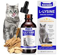 L-lysine for Cats, Cat l-lysine Drop, Lysine for cats, Cat Immune Support drops, lysine Drops for Sneezing, Runny Nose, Eye Function 60ML - Roast Chicken Flavor