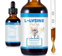 L-Lysine for Cats & Kittens 60mL - Liquid Lysine Drops with Taurine & Colostrum - Natural Chicken Flavour - Supports Immune Health, Normal Eye Function & Respiratory Comfort