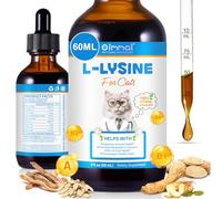 L-Lysine for Cats & Kittens, Immune, Respiratory & Sneezing, Runny Nose, Eye Function, Liquid Cat Supplement with Astragalus, Atractylodes, Dangshen & Vitamins A, B1, B2, B6