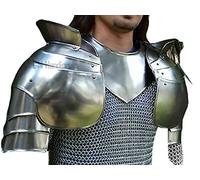 L M Handicrafts Medieval Gorget and Pauldron armor set hand made shoulder knight