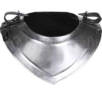 L M Handicrafts Medieval Steel Adam Neck Gorget Protection Silver steel Plate Armour Knight Gothic Armor costumes SCA LARP Spartan Roman Troy Sugarloaf Burgonet Barbuta German crusader Spanish Kettle