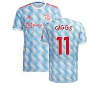 Manchester United FC Men's Man Utd 2021 - 2022 Away Shirt - Giggs 11 in White | Size: Large Manchester United FC White L