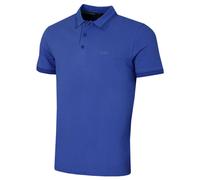 (L, Medium Blue) Hugo Boss Mens 2025 Paddy Stripe Cotton Breathable Contrast Golf Polo Shirt