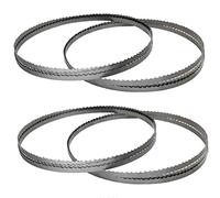 L-MEIQUN 4pcs Sk5 Band Saw Blade 1400x6.35x0.35mm Woodworking Bandsaw Tools 1400mm for Draper Scheppach Einhell TH-SB200 6TPI, 10TPI, 15TPI (Teeth Type : 10TPI)