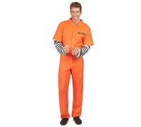 (L) Men's prisoner costume