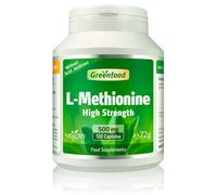 L-methionine, 500 mg, Highly dosed, 120 Capsules, Vegan - Important and Essential Amino Acid. Building Material for proteins. Without Artificial additives, Without GMO.