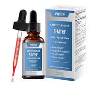 L Methyl Folate 15mg Plus Methyl B12 Cofactor 60ml - Berry Flavor, High Potency Liquid Sublingual Active 5-MTHF Form - Supports Mood, Methylation, Cognition - Bioactive Forms Vitamin B9 & B12