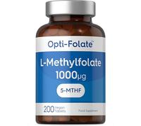 L-Methylfolate 5-MTHF 1000mcg | 200 Vegan Tablets | Active Form of Folic Acid | by Opti-Folate