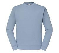 (L, Mineral Blue) Fruit Of The Loom Mens Classic 80/20 Raglan Sweatshirt