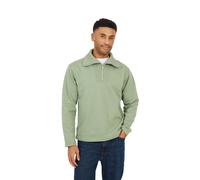 (L, Mint Green) Brave Soul Mens Funnel Neck Sweatshirt