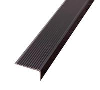 L Molding Non-Slip Aluminum Alloy Stair Nosing 3 PCS, Waterproof Stair Edge Protector, Indoor Outdoor Staircase Nose Molding Trim for Wood Tile Steps(Black)