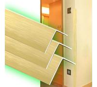 L Molding Wall Corner Protector, Aluminum Self Adhesive Corner Guards For Walls, Wall Edging Strip Double Side Edge Safety Bumpers For Door Frame(Gold,3Pcs x W 1CM(2/5"))