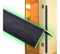L Molding Wall Corner Protector, Aluminum Self Adhesive Corner Guards For Walls, Wall Edging Strip Double Side Edge Safety Bumpers For Door Frame(Black,L 90 x W 5CM (36" x 2"))