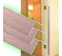 L Molding Wall Corner Protector, Aluminum Self Adhesive Corner Guards For Walls, Wall Edging Strip Double Side Edge Safety Bumpers For Door Frame(Rose Gold,3Pcs x W 3CM(1 1/5"))