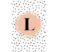 L Monogram Initial L Notebook Neutral Abstract Design: 120 Pages, 6"x9" (Monogram Initial Notebook Neutral Abstract Design)