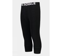 L Mons Royale Mens Cascade Merino Flex 200 3/4 Base Layer Bottom Black Size