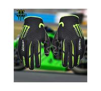 (L) Monster Energy Motorcycle Racing Ride Glove Bike Knight Fighting Equipment All Four Seasons Microfiber Non-slip Gloves