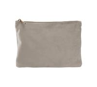 (L, Moonstone) Bagbase Plain Velvet Accessory Bag