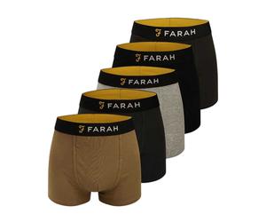 (L, Multicoloured) Farah Mens Carmi Boxer Shorts (Pack of 5)