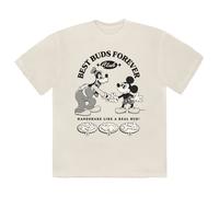 (L, Natural) Mickey Mouse Best Buds Forever Club T Shirt