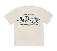 (L, Natural) Mickey Mouse Friendship Crew Inc T Shirt