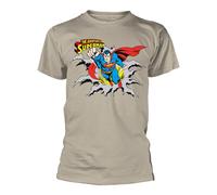(L, Natural) Superman Mens Breakout T-Shirt