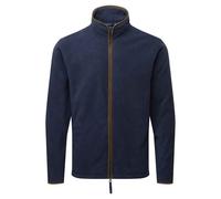(L, Navy/Brown) Premier Mens Artisan Fleece Jacket