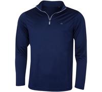 (L, Navy) Calvin Klein Mens 2026 Harlem 1/4 Zip Lightweight Technical CK Golf Sweater