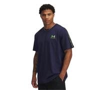 (L, Navy/Cyber Green) Under Armour Mens Icon Crew Neck Regular T-Shirt