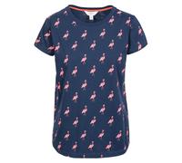 (L, Navy Flamingo) Trespass Womens Carolyn Short Sleeved Patterned T Shirt