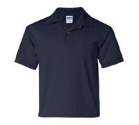 (L, Navy) Gildan DryBlend Childrens Unisex Jersey Polo Shirt (Pack Of 2)