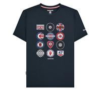 (L, Navy) Lambretta Mens Badge T-Shirt