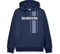 (L, Navy) Lambretta Mens Stripe Hoodie