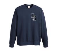 (L, Navy) Levis Mens Letterman Long-Sleeved Sweatshirt