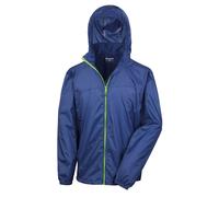 (L, Navy / Lime) Result Unisex HDi Quest Hydradri Lightweight Waterproof Jacket