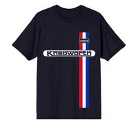 Rock Off officially licensed products Oasis Knebworth Vertical Stripe T Shirt L Navy