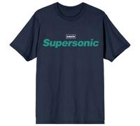 (L, Navy) Oasis Supersonic Title Colour T Shirt