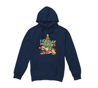 (L, Navy) Paw Patrol Mens Holiday Helpers Christmas Hoodie