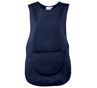 (L, Navy) Premier Ladies/Womens Pocket Tabard / Workwear (Pack of 2)