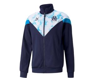 (L, Navy) Puma Mens Olympique De Marseille FC Track Jacket
